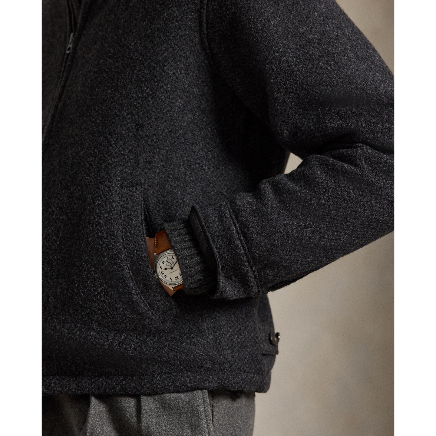 Мужская куртка Ralph Lauren The Langdon Tweed, цвет: Угольный — фото 4