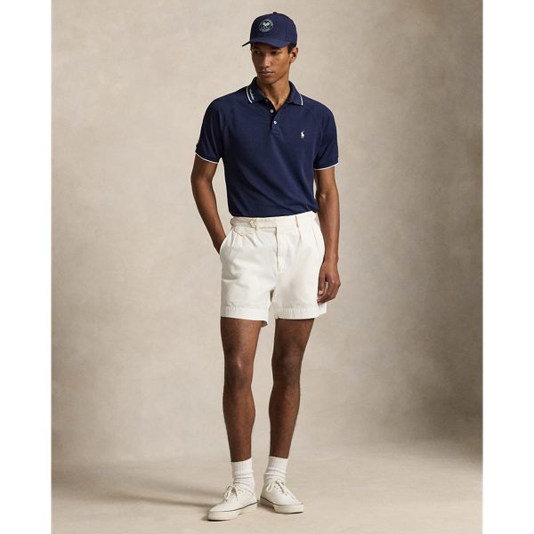 Polo Wimbledon Custom Slim Fit Polo Ralph Lauren en Marine raffin&eacute; 4