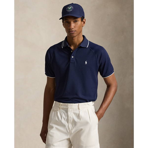 Polo Wimbledon Custom Slim Fit Polo Ralph Lauren en Marine raffin&eacute; 1