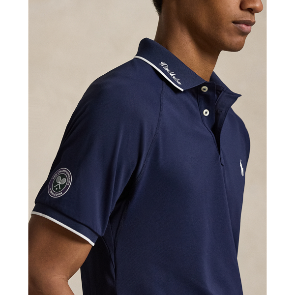 Polo Wimbledon Custom Slim Fit Polo Ralph Lauren en Marine raffin&eacute; 6