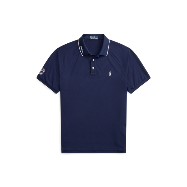 Polo Wimbledon Custom Slim Fit Polo Ralph Lauren en Marine raffin&eacute; 2