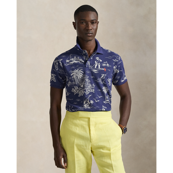 Classic Fit Polo Bear Mesh Polo Shirt