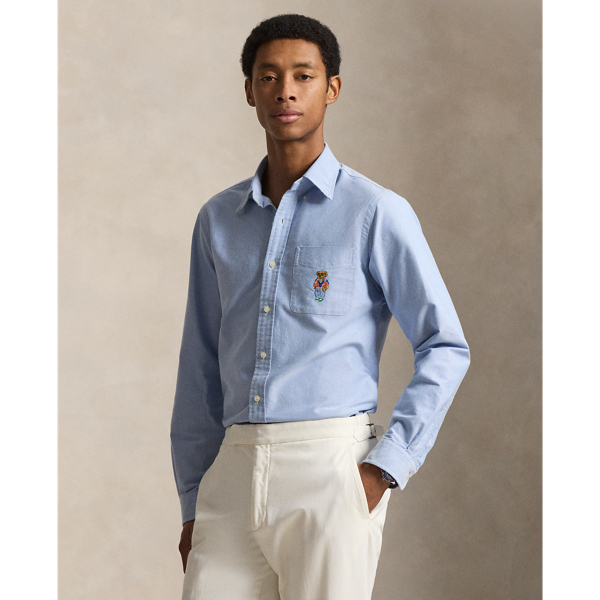 Custom Fit Polo Bear Oxford Shirt