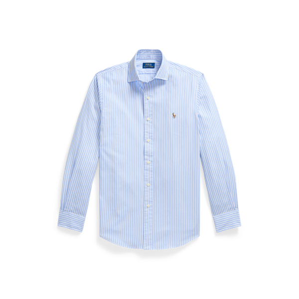 Custom Fit Striped Stretch Oxford Shirt