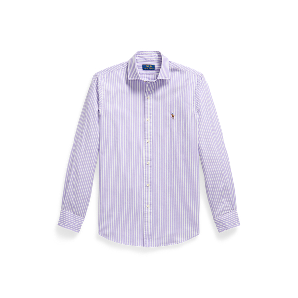 Custom Fit Striped Stretch Oxford Shirt