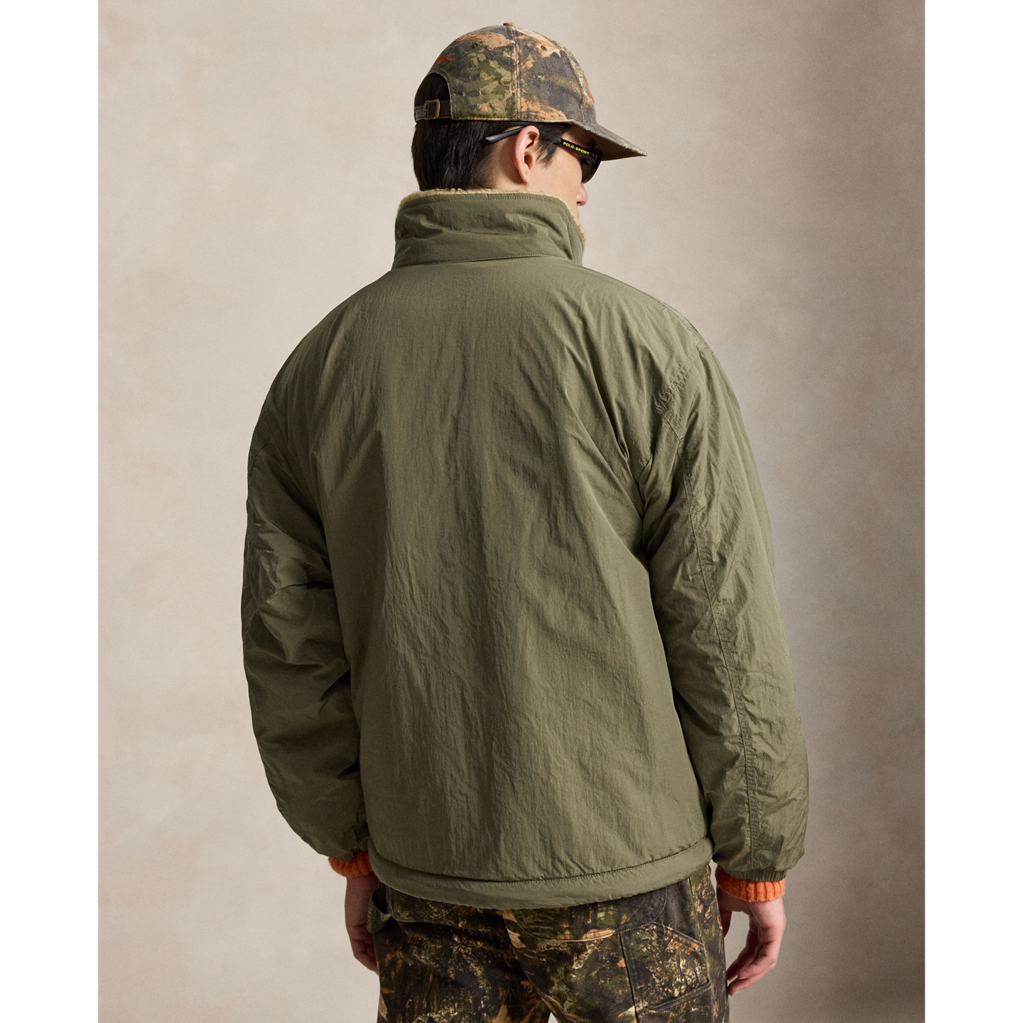 Мужская куртка Ralph Lauren The Rivershore Reversible, цвет: Оливковый / Пустынный хаки — фото 2