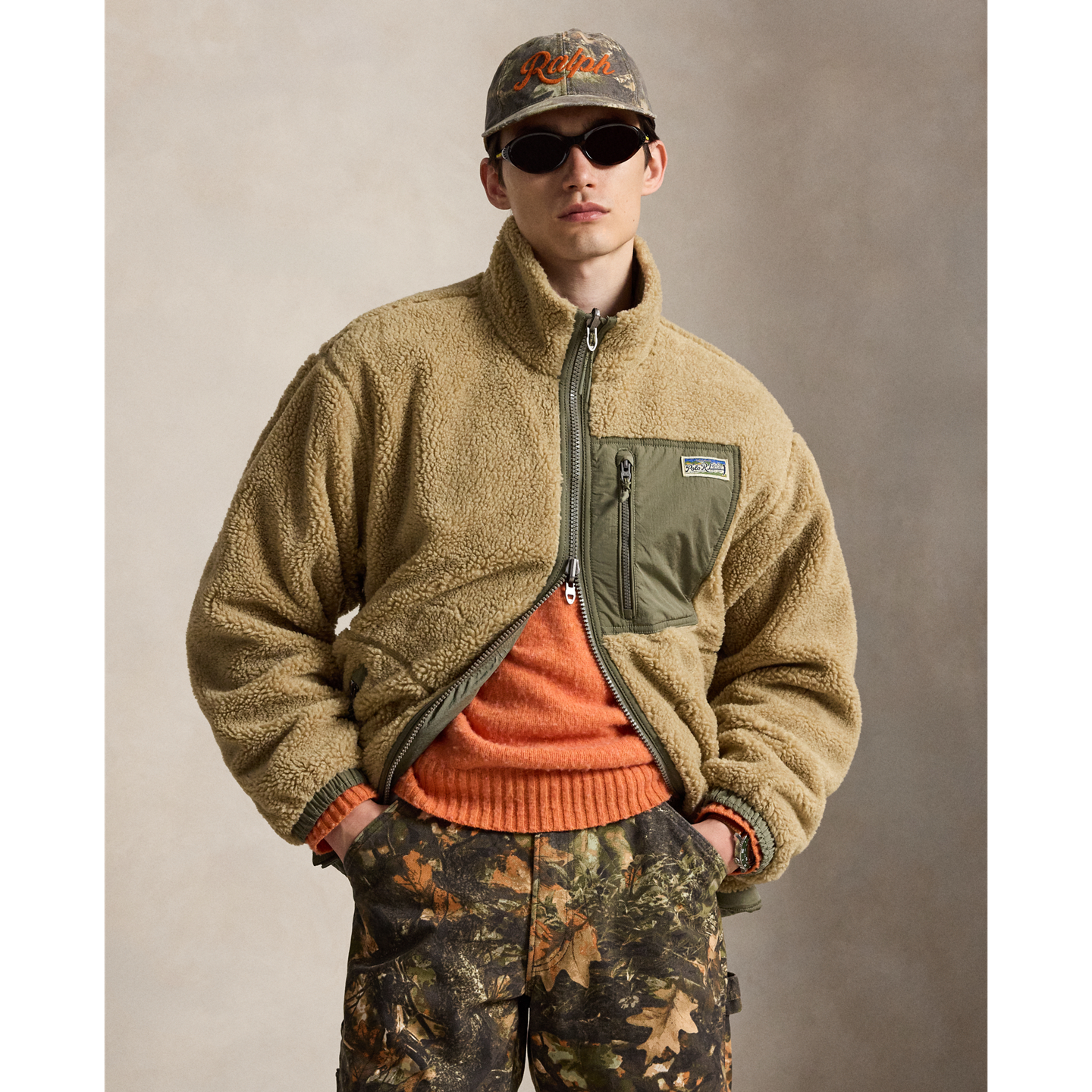 Мужская куртка Ralph Lauren The Rivershore Reversible, цвет: Оливковый / Пустынный хаки — фото 4