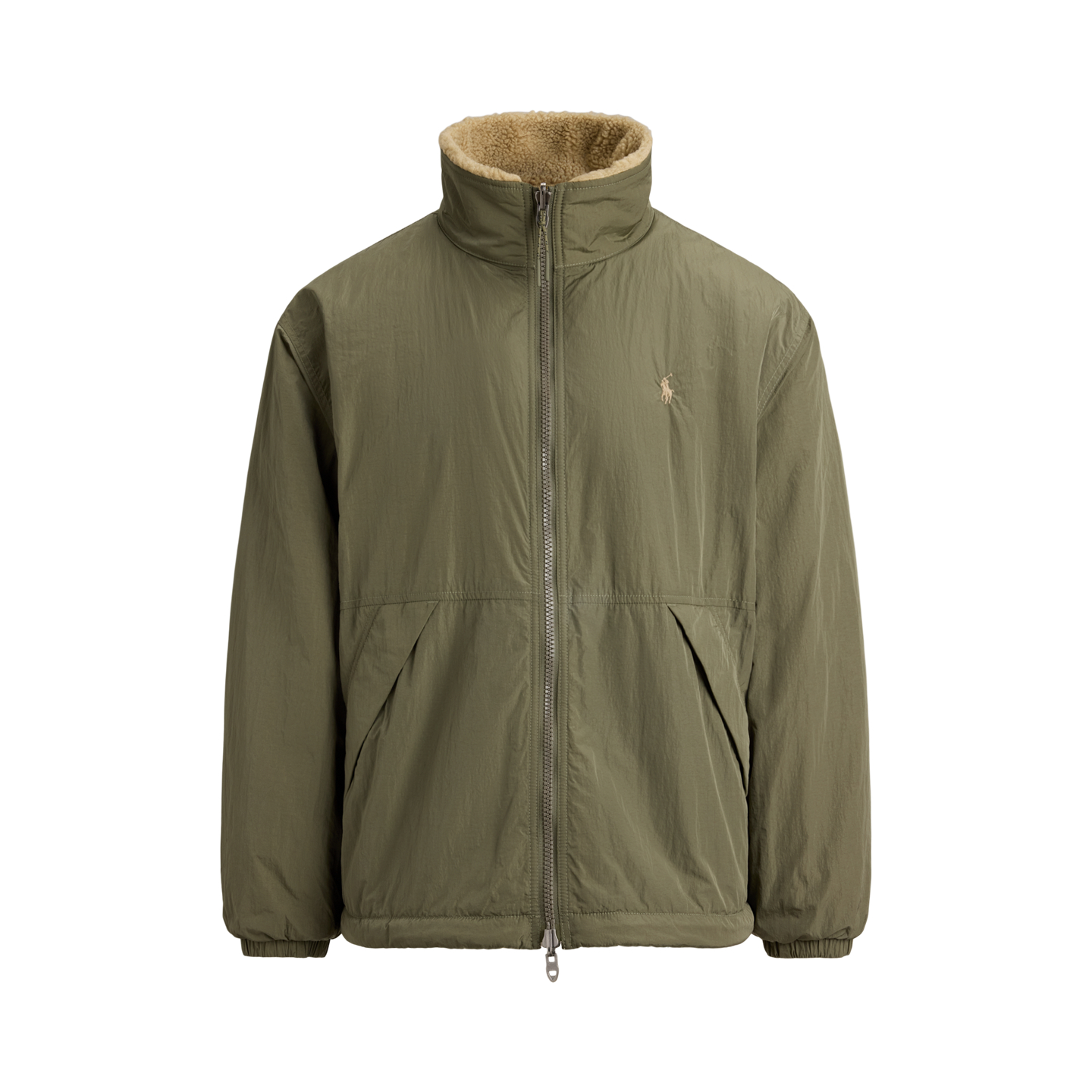 Мужская куртка Ralph Lauren The Rivershore Reversible, цвет: Оливковый / Пустынный хаки — фото 6