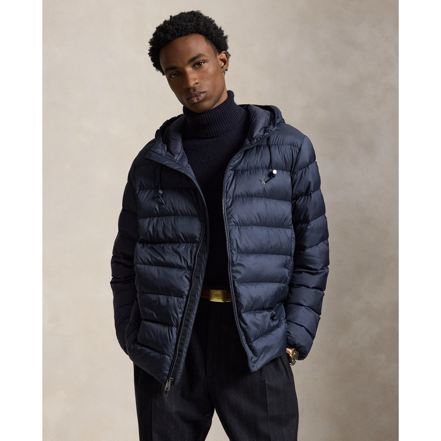 Мужская куртка Ralph Lauren The Colden Packable Down, цвет: Тёмно-синий — фото 5
