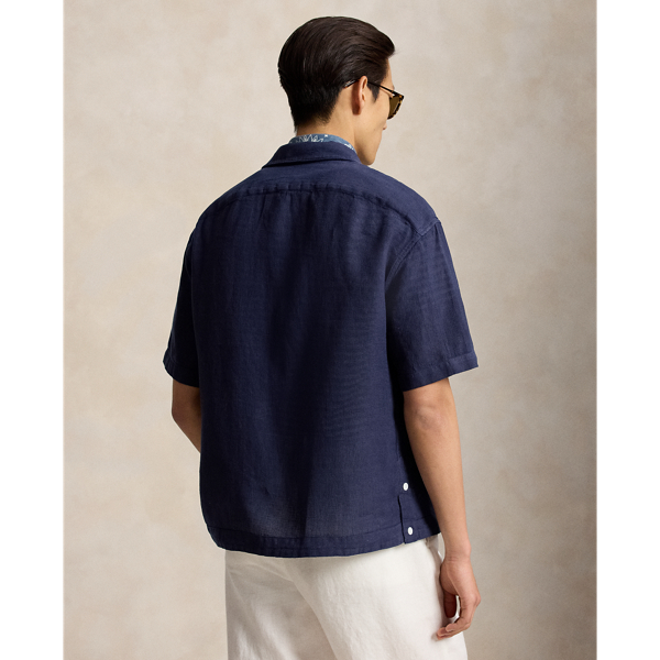 Newport Navy Classic Fit Linen-Cotton Shirt Polo Ralph Lauren 5