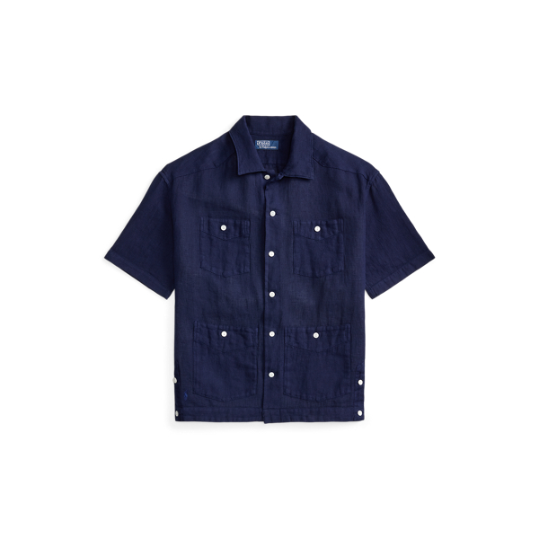 Newport Navy Classic Fit Linen-Cotton Shirt Polo Ralph Lauren 2