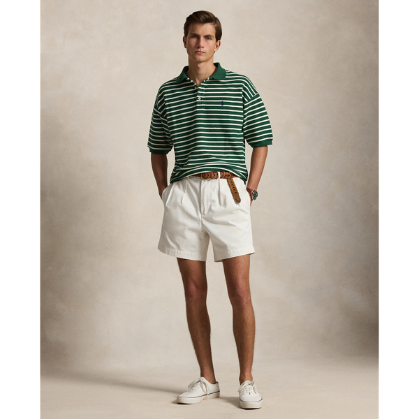 Polo Ralph Lauren 릴렉스핏 스트라이프 텍스처 폴로 셔츠 뉴 포리스트/네비스 4