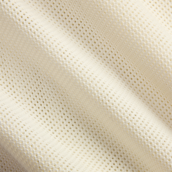 Pale Cream Textured Pointelle Camp Shirt Polo Ralph Lauren 7