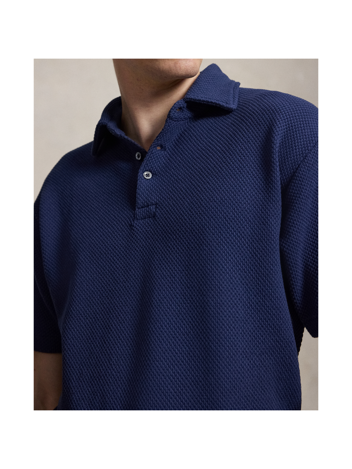 Ralph Lauren Standard Fit Textured Piqué Polo Shirt — фото 3
