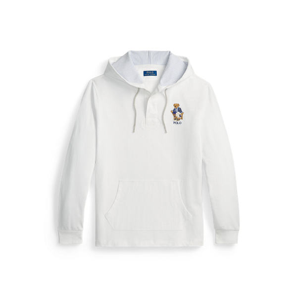 Newport Bear White Polo Bear Hooded Rugby Polo Ralph Lauren 2