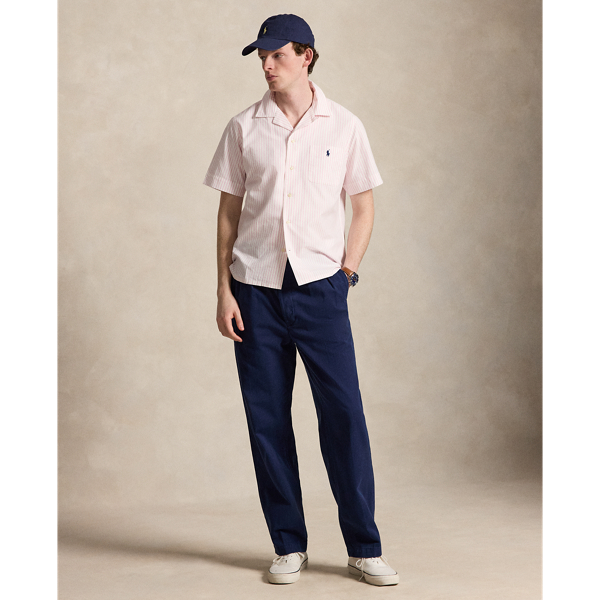 Polo Ralph Lauren 클래식핏 스트라이프 옥스포드 캠프 셔츠 화이트 뉴 로즈 4