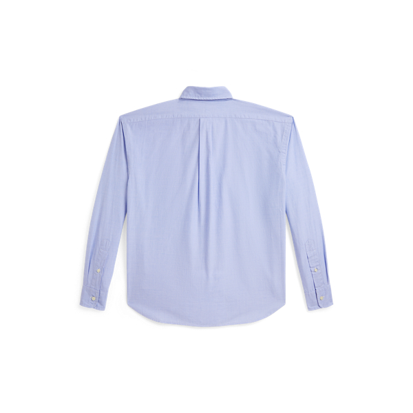 Polo Ralph Lauren 藍色 米通布寬大版型襯衫 2