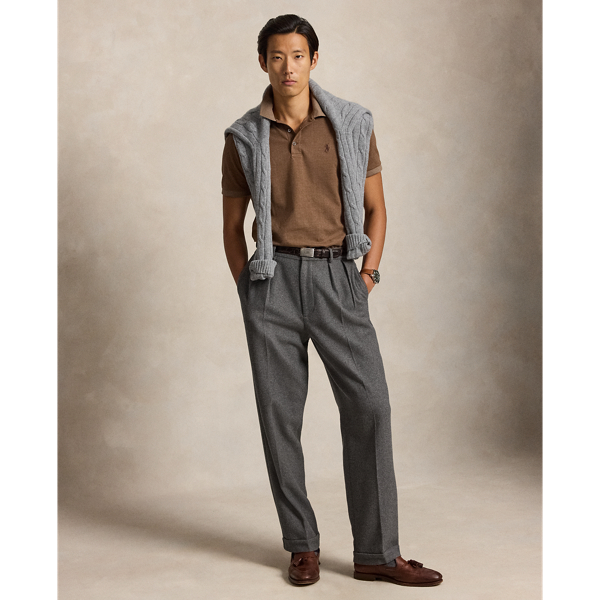 Custom slim fit stretch mesh Polo-shirt