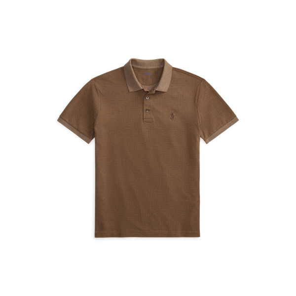 Custom slim fit stretch mesh Polo-shirt