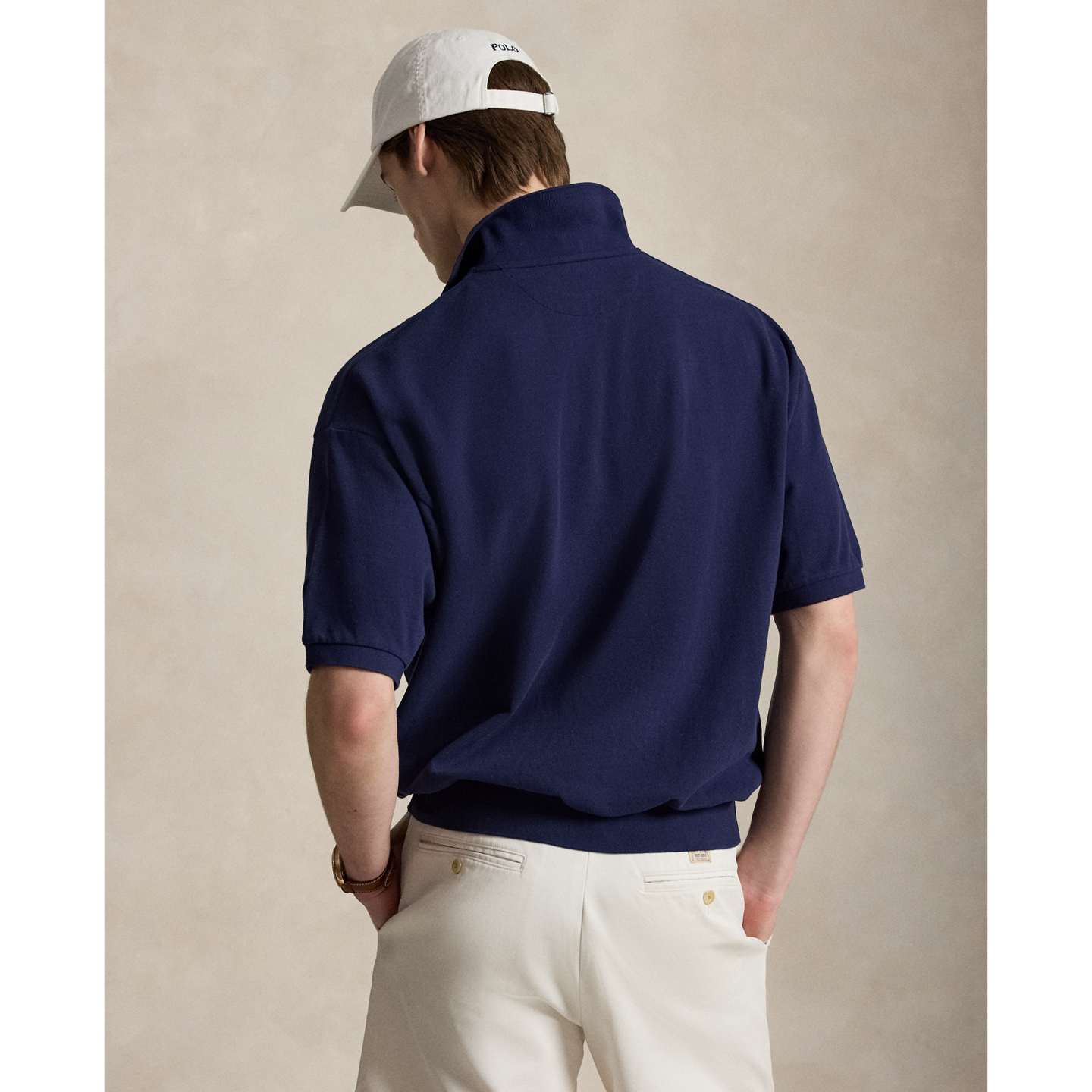 Мужское поло Ralph Lauren Relaxed Fit Mesh Polo, цвет: Тёмно-синий — фото 2