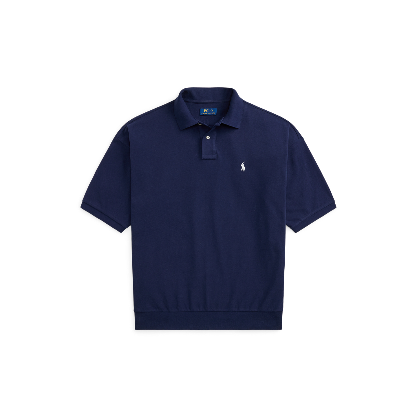 Мужское поло Ralph Lauren Relaxed Fit Mesh Polo, цвет: Тёмно-синий — фото 6