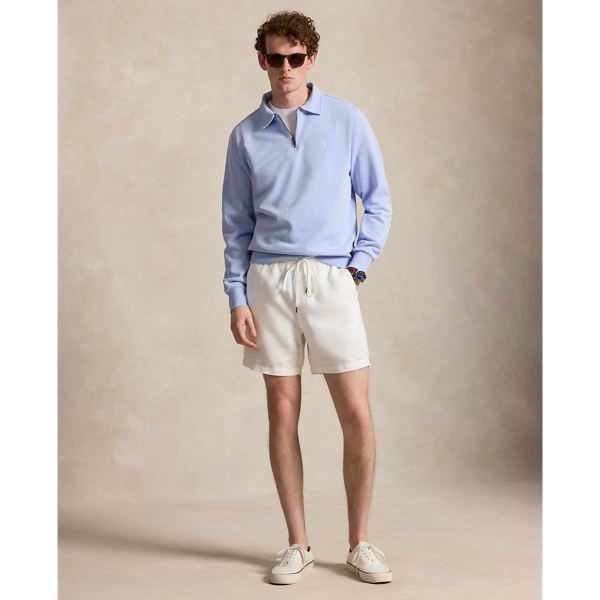 Pebble Blue Loopback Fleece Quarter-Zip Sweatshirt Polo Ralph Lauren 4