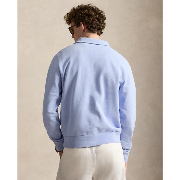 Pebble Blue Loopback Fleece Quarter-Zip Sweatshirt Polo Ralph Lauren 5