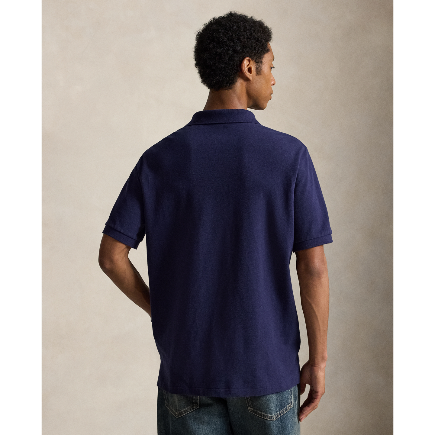 Мужское поло Ralph Lauren American Icons Stamp Polo, цвет: Тёмно-синий — фото 2
