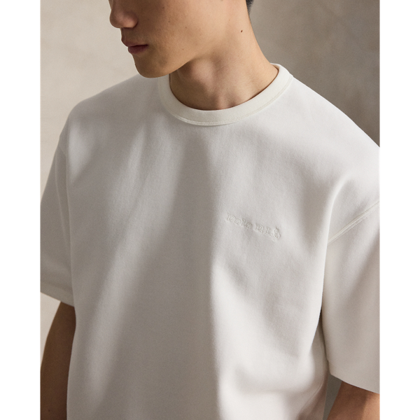 T-shirt Relaxed Fit en maille double Polo Ralph Lauren en Blanc 6