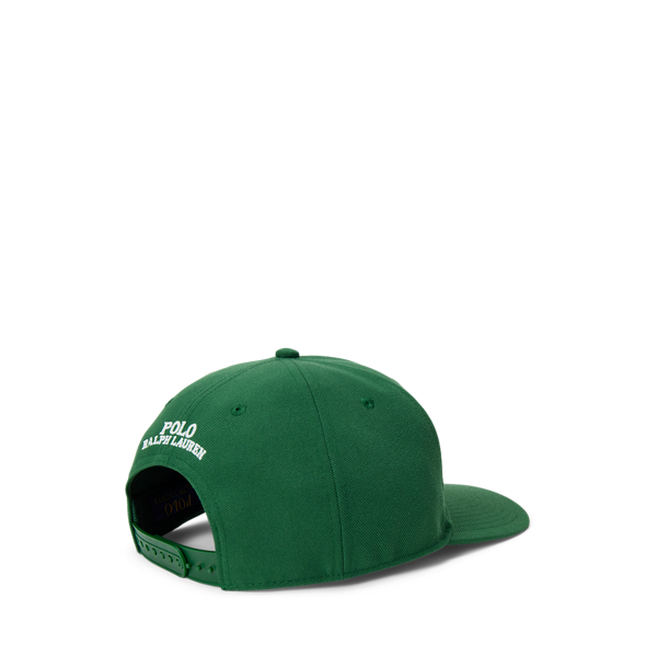 Casquette baseball serg&eacute; calotte haute Polo Ralph Lauren en Vert new forest 2