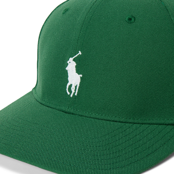 Casquette baseball serg&eacute; calotte haute Polo Ralph Lauren en Vert new forest 3