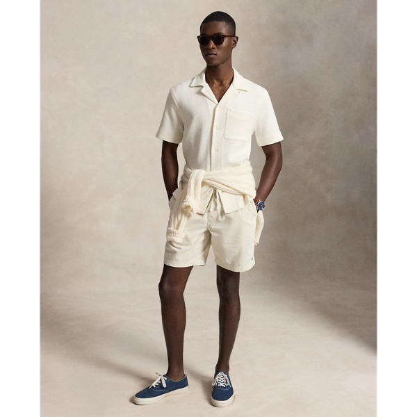 Nevis Herringbone Jersey Camp Shirt Polo Ralph Lauren 4