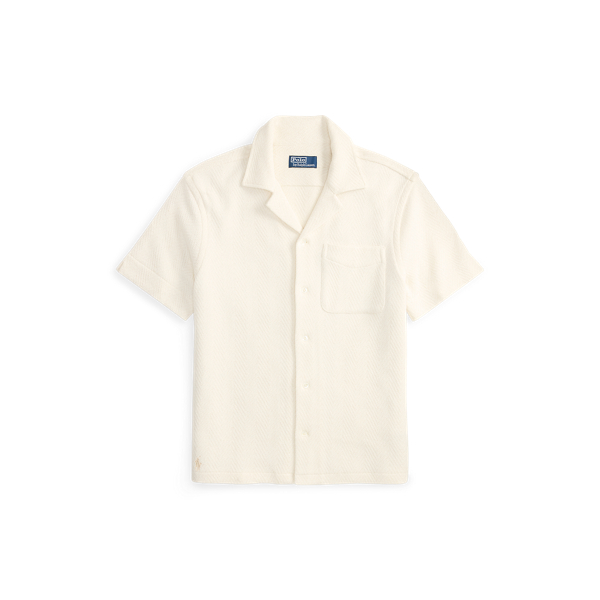 Nevis Herringbone Jersey Camp Shirt Polo Ralph Lauren 2
