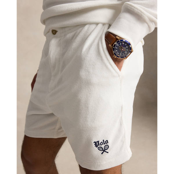 White 6-Inch Polo Prepster Terry Short Polo Ralph Lauren 6