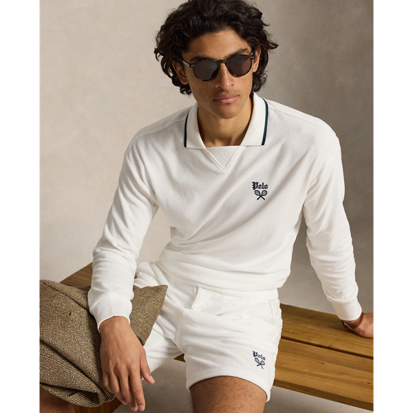 White 6-Inch Polo Prepster Terry Short Polo Ralph Lauren 7