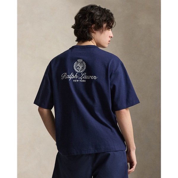 Newport Navy Relaxed Fit Jersey Graphic T-Shirt Polo Ralph Lauren 5