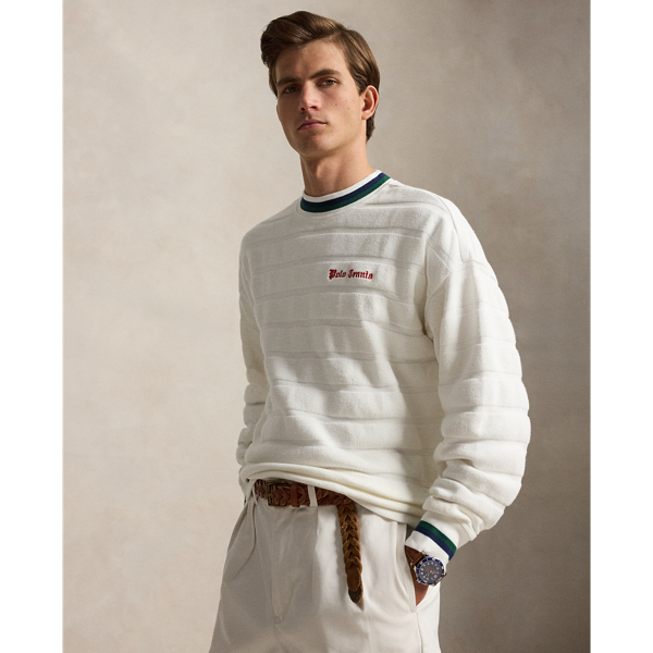 Relaxed Fit Textured Jacquard Pullover for Men | Ralph Lauren® UK