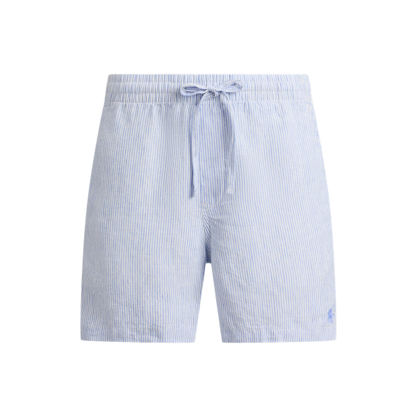 Cabana Blue/White 15 cm Polo Prepster Linen Shorts Polo Ralph Lauren 2