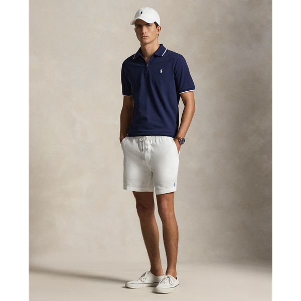 Newport Navy Classic Fit Stretch Mesh Zip Polo Shirt Polo Ralph Lauren 4
