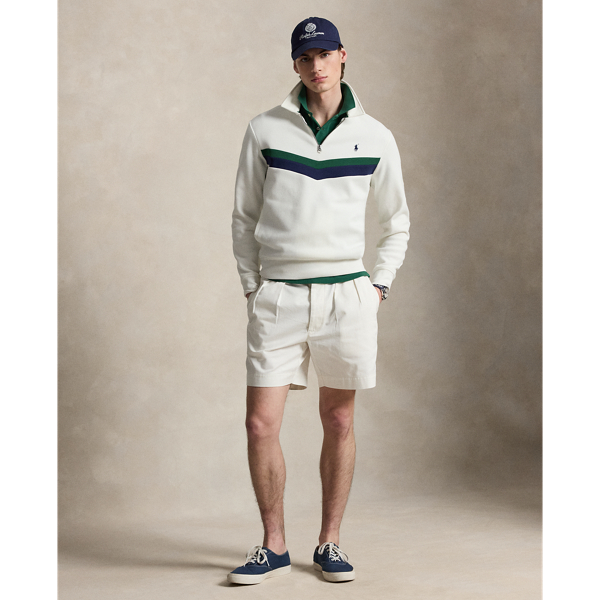 White Double-Knit Quarter-Zip Sweatshirt Polo Ralph Lauren 4