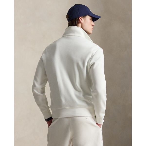 White Double-Knit Quarter-Zip Sweatshirt Polo Ralph Lauren 5