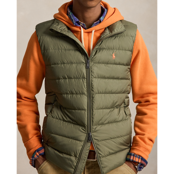 Cruise Olive The Colden Packable Down Gilet Polo Ralph Lauren 5
