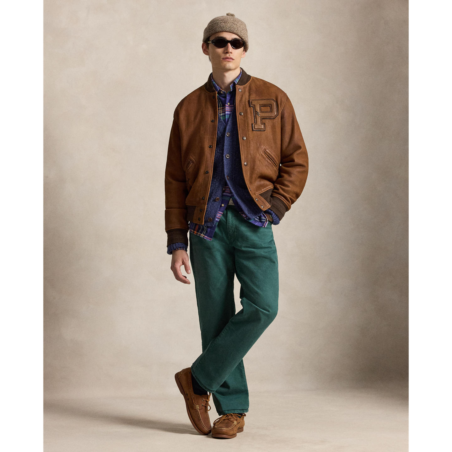 Мужские джинсы Ralph Lauren Hampton Straight Garment-Dyed, цвет: Зелёный — фото 5