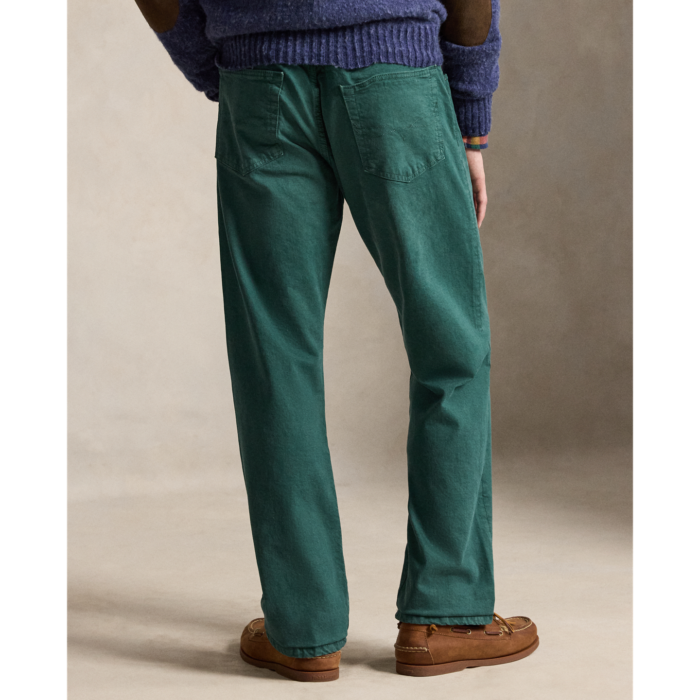 Мужские джинсы Ralph Lauren Hampton Straight Garment-Dyed, цвет: Зелёный — фото 3