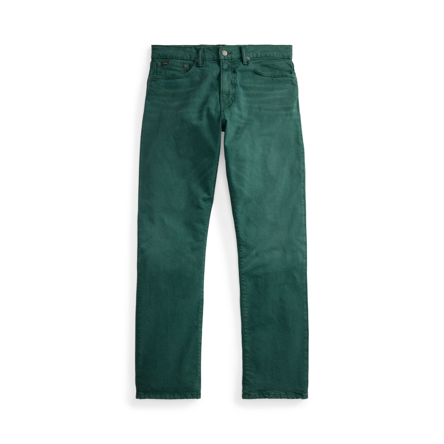 Мужские джинсы Ralph Lauren Hampton Straight Garment-Dyed, цвет: Зелёный — фото 6