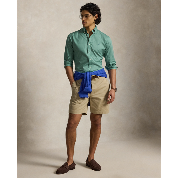 Seafoam Custom Fit Featherweight Twill Shirt Polo Ralph Lauren 4