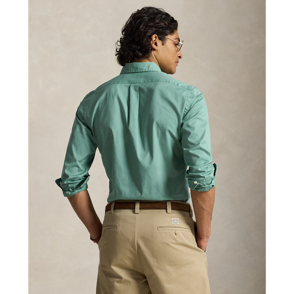Seafoam Custom Fit Featherweight Twill Shirt Polo Ralph Lauren 5