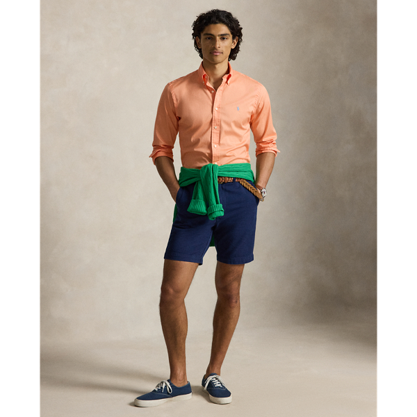 Camicia in twill ultraleggero Custom-Fit Polo Ralph Lauren in Papavero 4