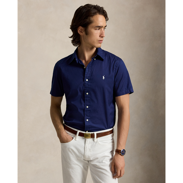 Polo Ralph Lauren 클래식핏 페더웨이트 트윌 셔츠 뉴포트 네이비 1