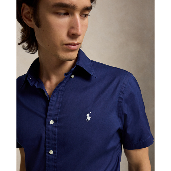 Polo Ralph Lauren 클래식핏 페더웨이트 트윌 셔츠 뉴포트 네이비 6